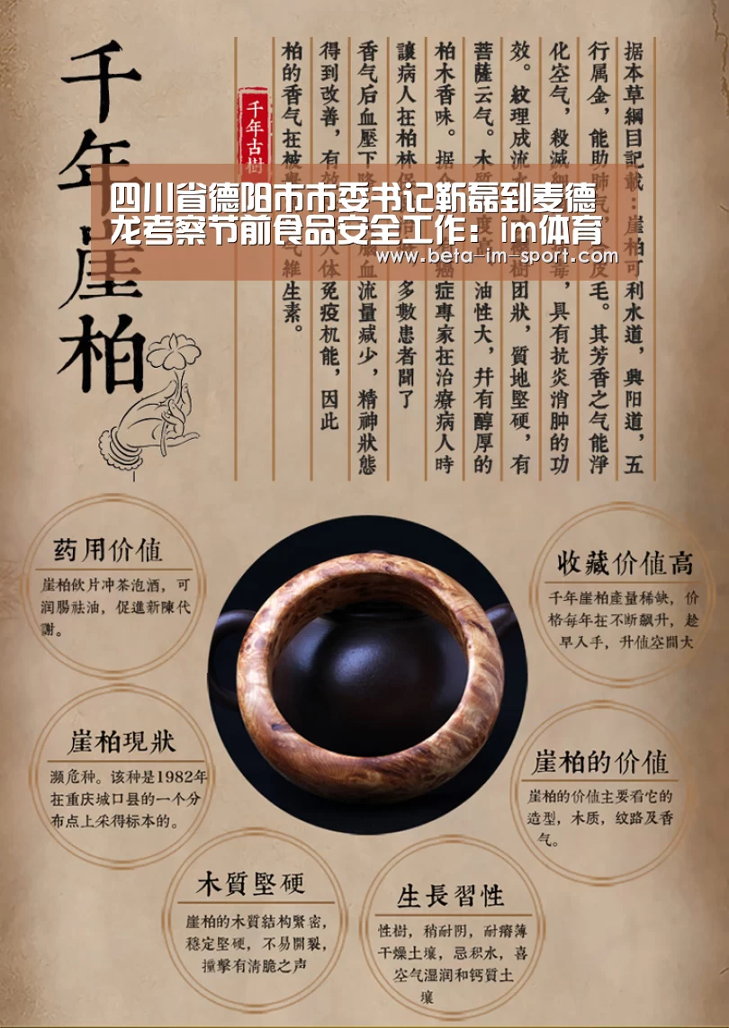 四川省德阳市市委书记靳磊到麦德龙考察节前食品安全工作:im体育网页版(图2) im体育平台